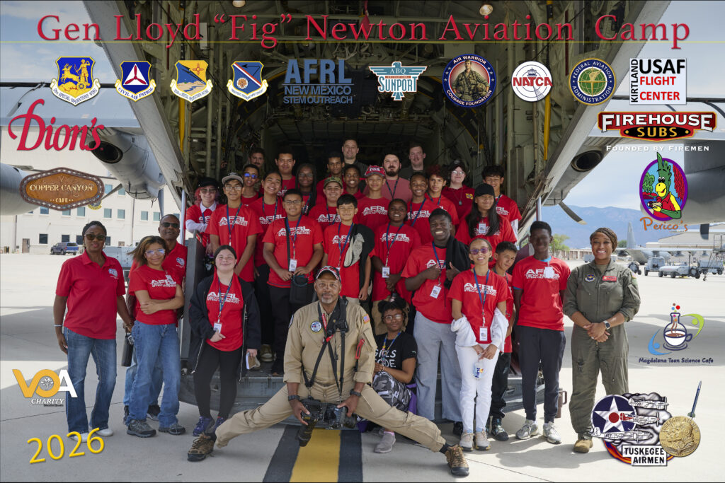 a group of students that attended the Tuskegee Airmen/AWCF STEM Camp in 2026